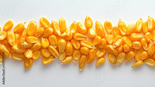 Obraz na płótnie isolated organic fresh corn or maize on a white background. w salonie