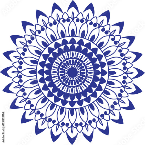 pattern, mandala, design, ornament, flower, vector, circle