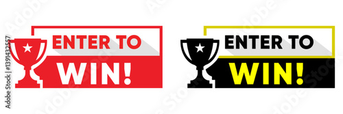 Enter to Win Banner Design for Contest Giveaway and Prize Promotions