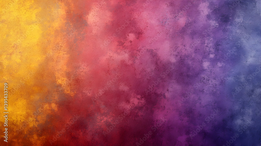 Fototapeta premium Abstract colorful background with blended orange, red, purple and yellow hues.