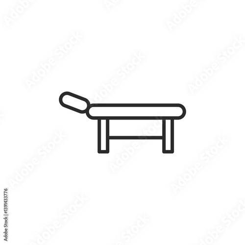 Orthopedic Table Icon. Simple Orthopedic Table Icon for Social Media, App, and Web Design.