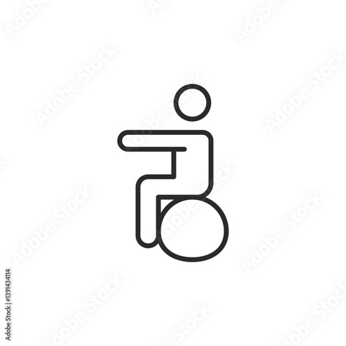 Therapy icon. Simple training therapy icon for social media, app, and web design. Vector illustration