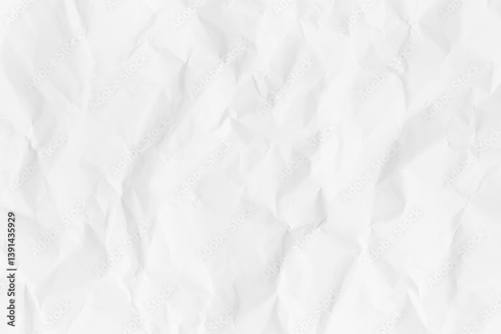 White crumpled paper texture background for design art work. White crumpled paper texture background for design art work.
