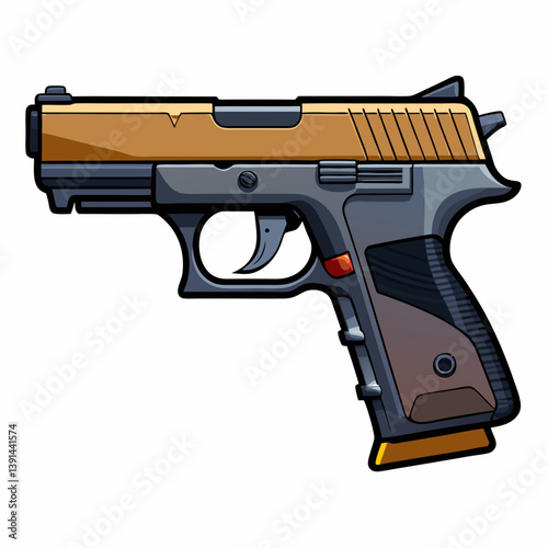 gun isolated on white