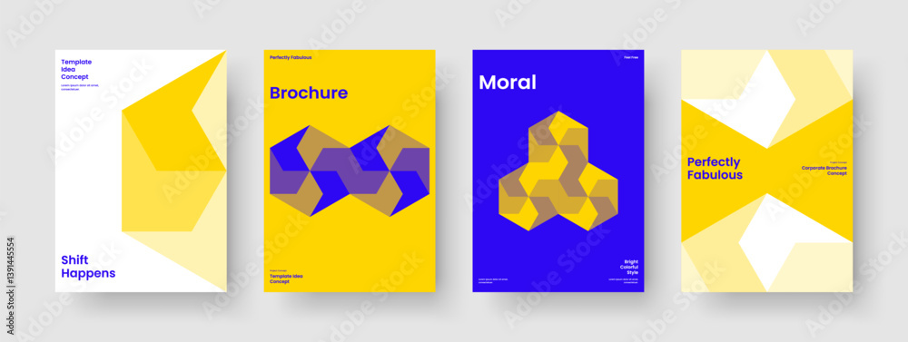 Abstract Report Layout. Geometric Business Presentation Design. Creative Poster Template. Flyer. Book Cover. Background. Brochure. Banner. Notebook. Catalog. Brand Identity. Leaflet. Pamphlet