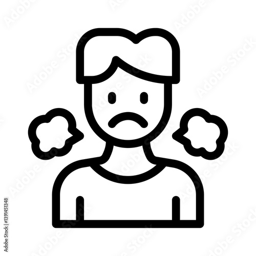 breathing line icon