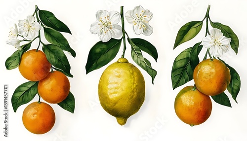 orange and lemon
