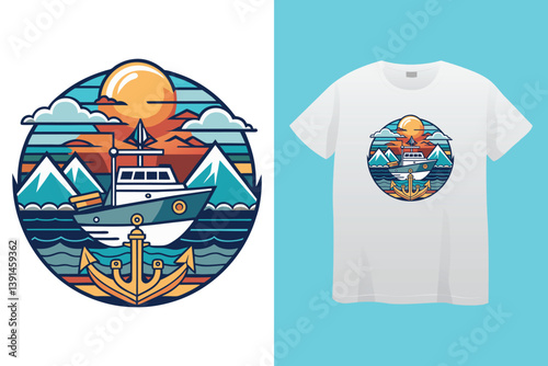 Graffiti look with summer beach prints, tropical sunset. surf and beach. vintage beach print summer in graffiti wall art style. tropical sunset. surf and beach. vintage beach print. tee graphic design