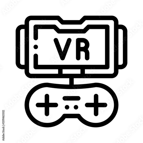 gamepad line icon
