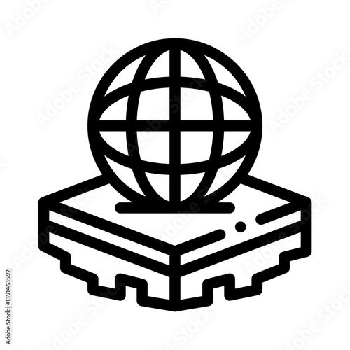 virtual world line icon