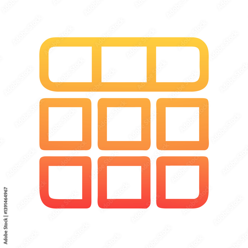 App Grid Icon for Menu or Dashboard Icon Design App Grid Icon for Menu or Dashboard Icon Design