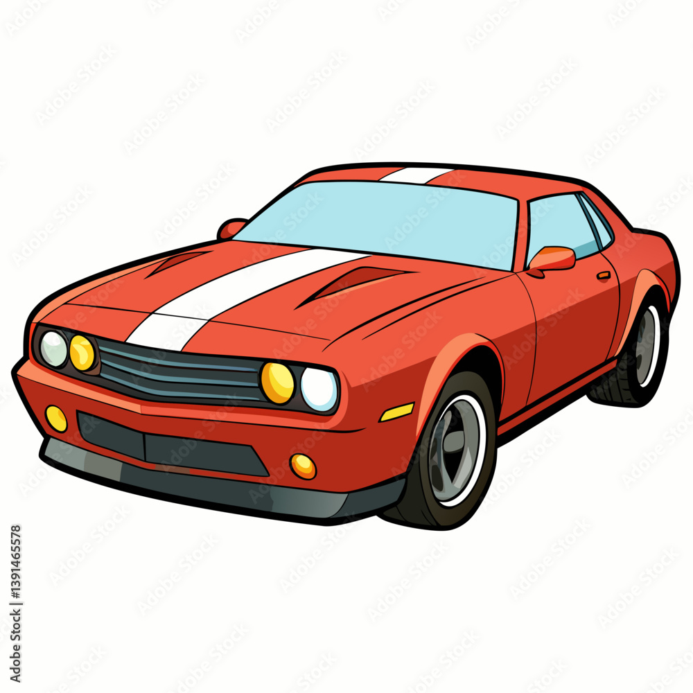 Fototapeta premium red sports car