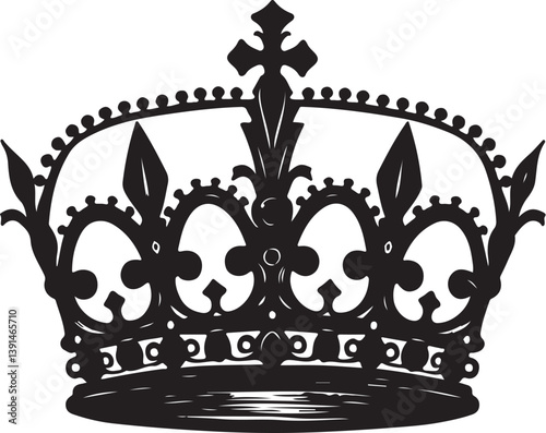 Collection of Royal Crown Silhouettes"
