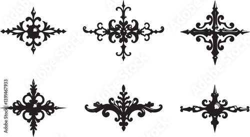 Collection of Royal Crown Silhouettes"