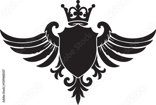 Collection of Royal Crown king ornament Silhouettes"