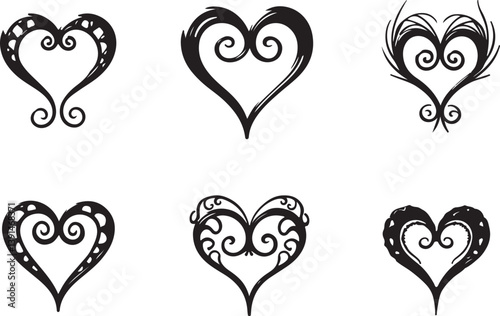 Collection of Royal Crown king ornament Silhouettes"
