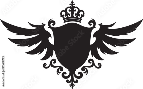 Collection of Royal Crown king ornament Silhouettes"