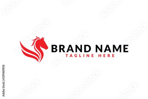 Free Download Pegasus horse logo design. logo icon vector illustration silhouette - GFXLoad