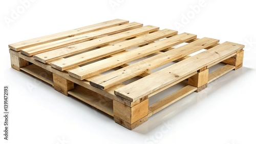 Isolated Empty Wooden Pallet, Rustic Wood Pallet, White Background,  Shipping Pallet,  Reclaimed Wood,  Empty Pallet Photography, Wooden Pallet Texture