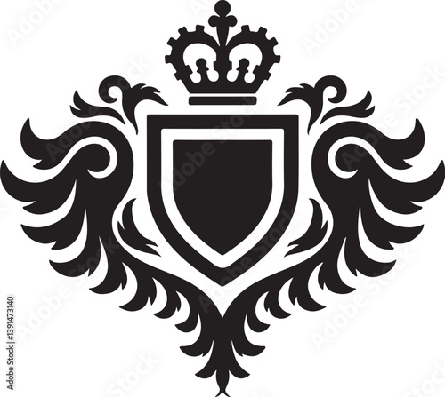 Collection of Royal Crown king ornament Silhouettes"