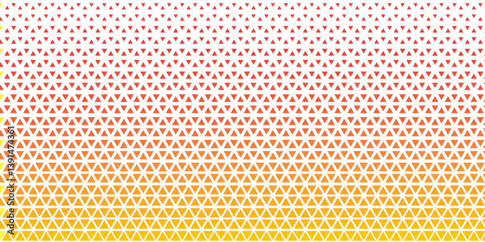 Gradient Triangle Pattern - Red-Orange to Yellow Mesh Design Gradient Triangle Pattern - Red-Orange to Yellow Mesh Design