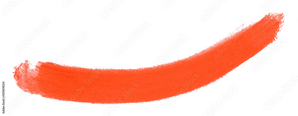red brush isolated on transparent background red brush isolated on transparent background