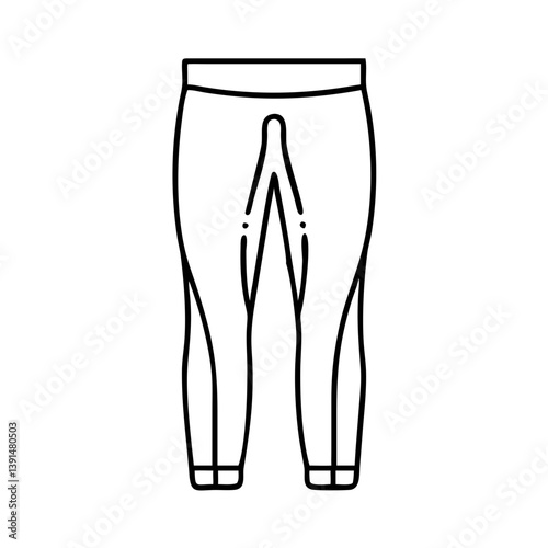 leggings icon, leggings line art - simple line art of leggings, perfect for leggings logos and icons