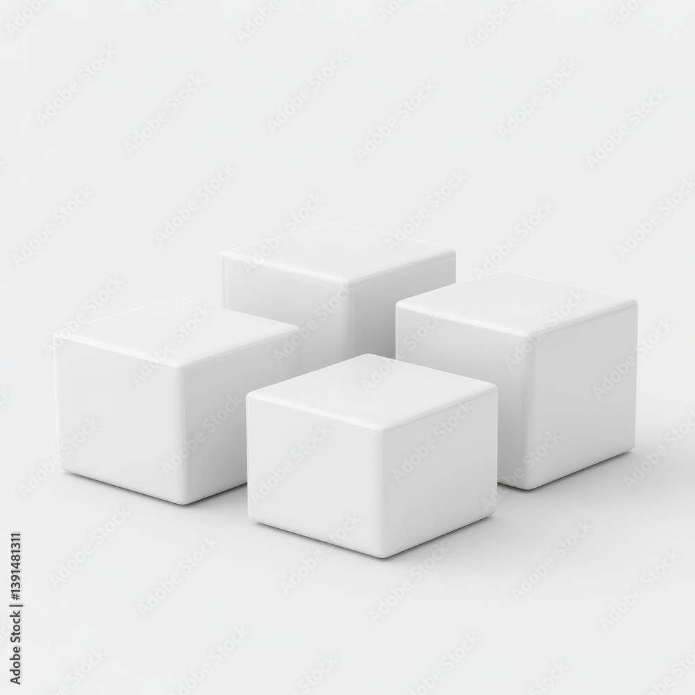White cubes product display mockup minimal background for showcase presentation and promotion design 3d White cubes product display mockup minimal background for showcase presentation and promotion design 3d