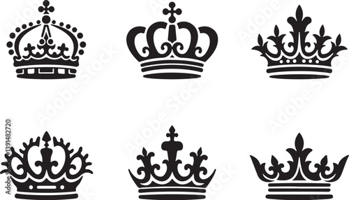 "Collection of Royal Crown Silhouettes