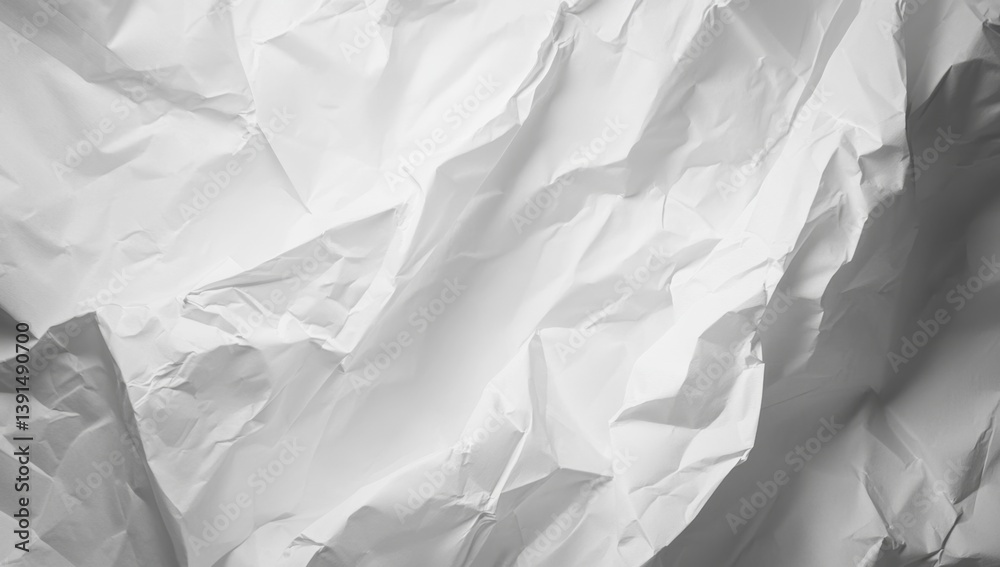 Obraz premium Crumpled white paper texture (2)