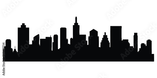 seattle skyline in black background
