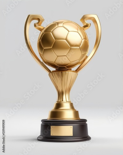 gold soccer trophy cup
