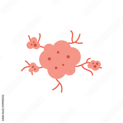 cancer cell spread. cancer disease concept