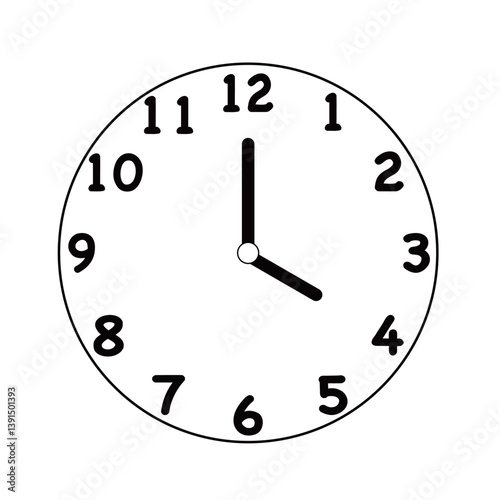 掛け時計　4時