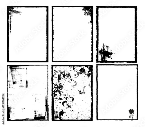 Vector grunge frame. Grunge background. distressed background