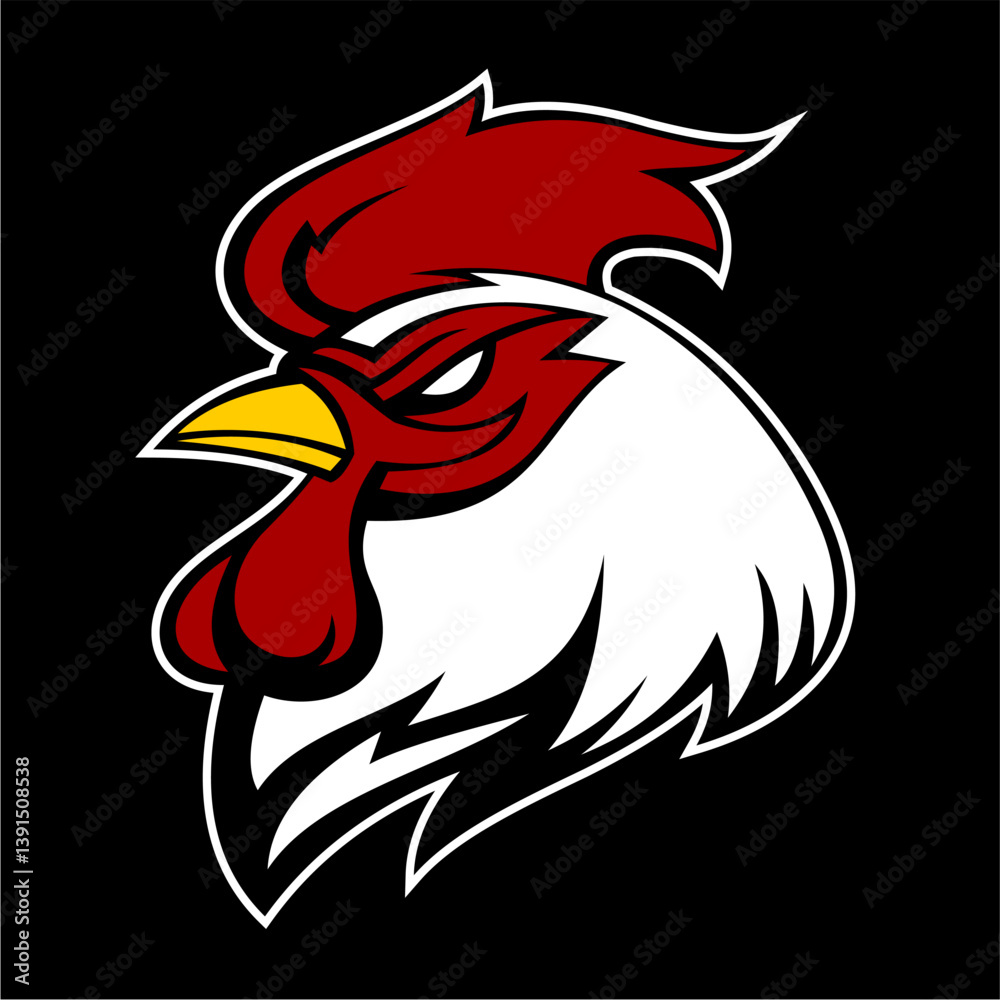 Obraz premium rooster head mascot
