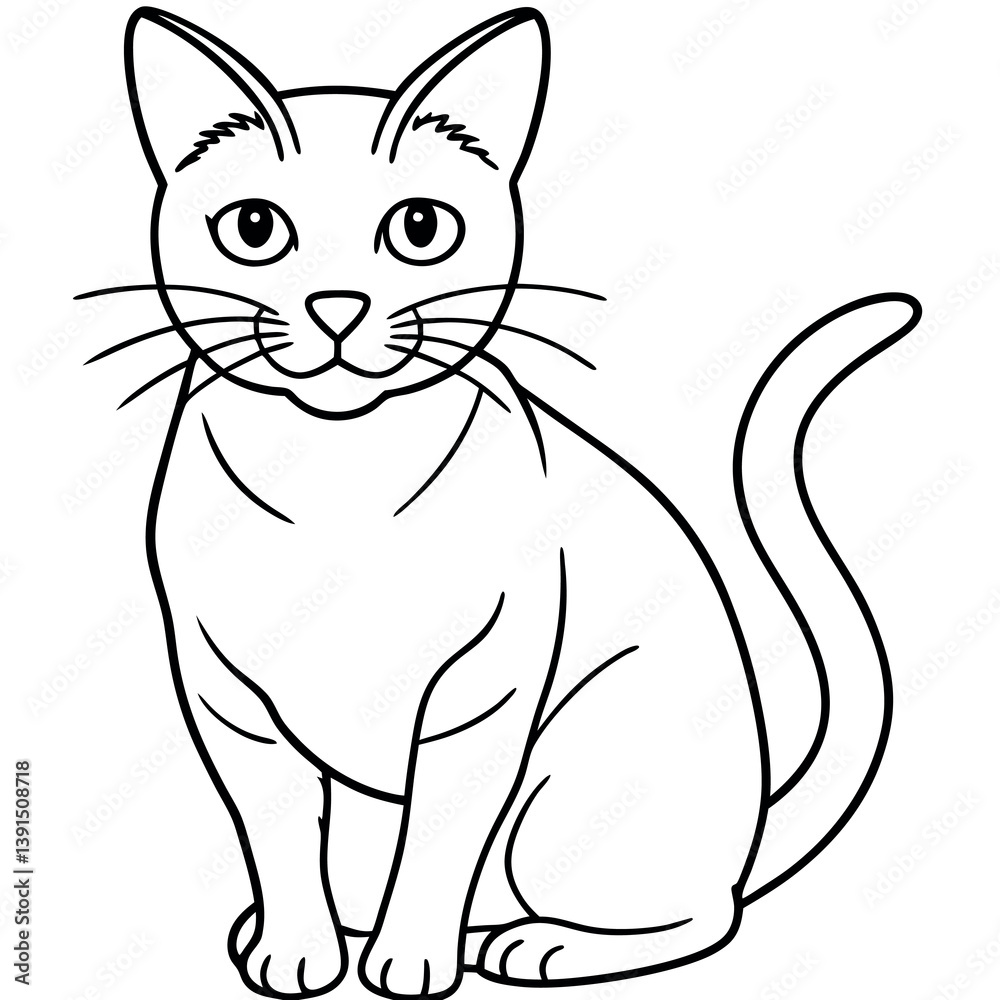 Cat-line-art vector Cat-line-art vector