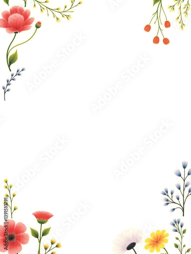 realist drawing Flower frame, flower background. Mother's Day, Wedding, feminine, isolated flowers. flower decoration, deco, Rose, Lily, background, postcard, mock up, watercolor, colorpencil, gouache