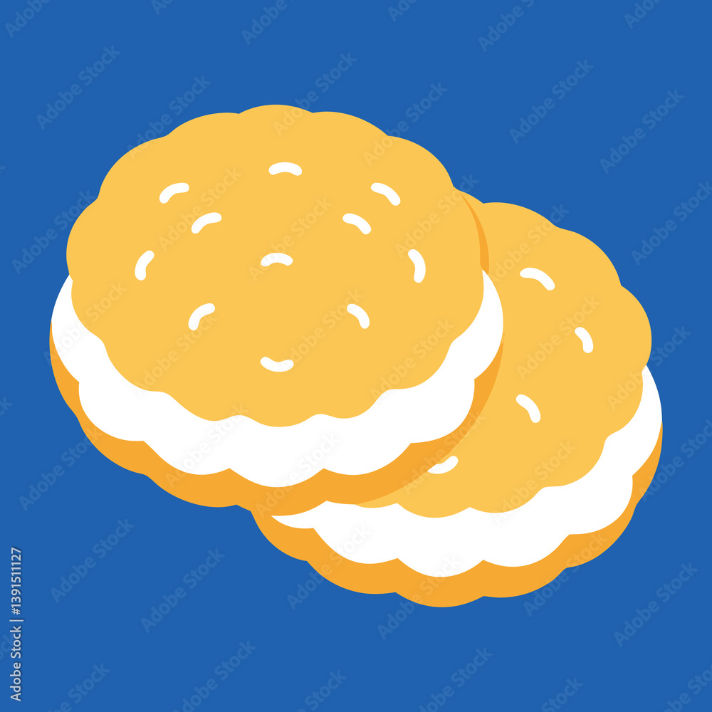 Creem-biscuits-silhouette-vector. Creem-biscuits-silhouette-vector.