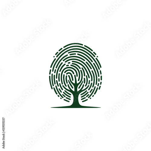 Fingerprint Tree Logo