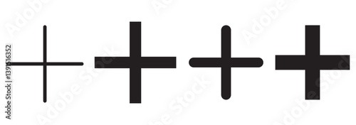 Plus Icon vector for web and mobile app. Add plus sign and symbol
