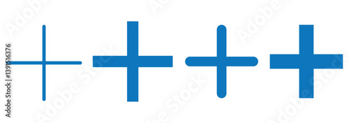 Plus Icon vector for web and mobile app. Add plus sign and symbol