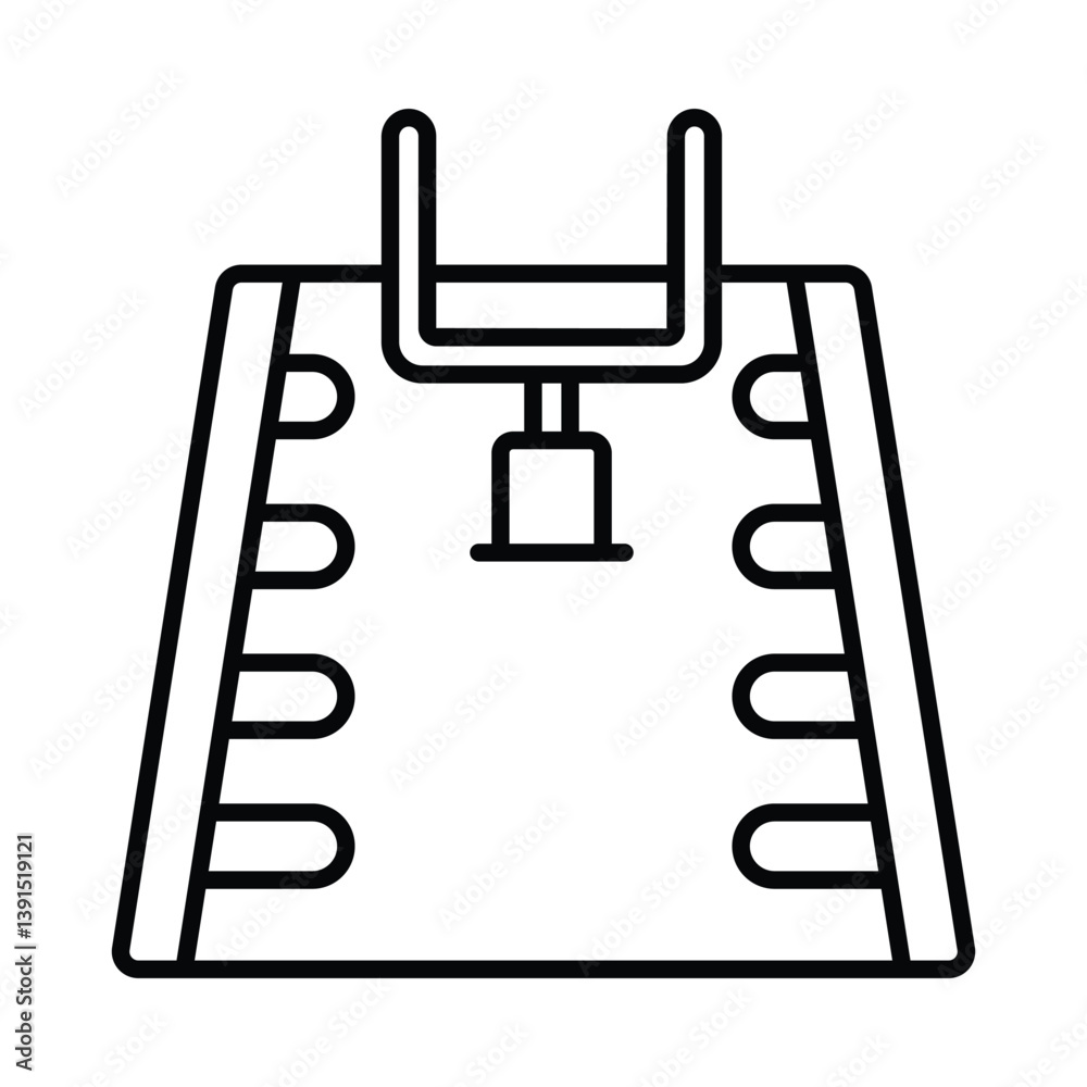 American football field vector outline icon. EPS 10 file American football field vector outline icon. EPS 10 file