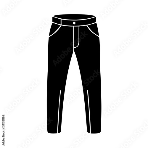 chinos icon, chinos line art - simple line art of chinos, perfect for chinos logos and icons