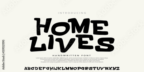 Modern Original handwritten custom font, typeface vector ,typography poster psychedelic ,Surfing font collection, artwork design for Comic,fashion,sport, urban,movie,film,and brand. Illustration