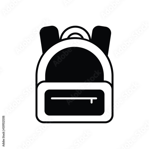 BAGPACK vector icon stock illustration