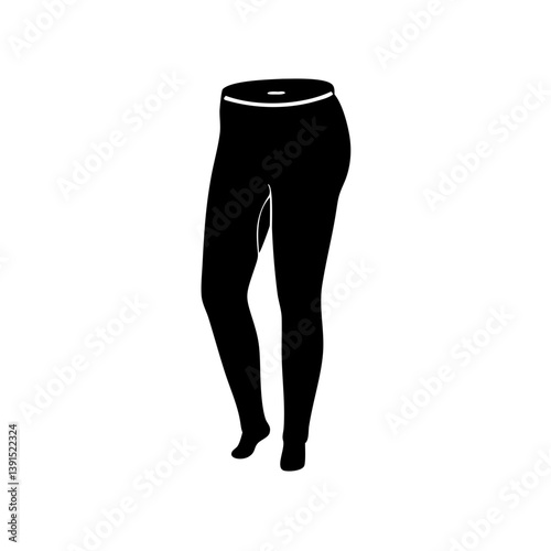 leggings icon, leggings line art - simple line art of leggings, perfect for leggings logos and icons
