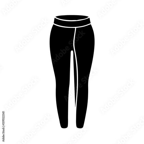 leggings icon, leggings line art - simple line art of leggings, perfect for leggings logos and icons