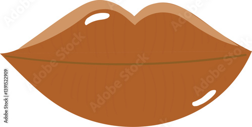 vector illustration of lips