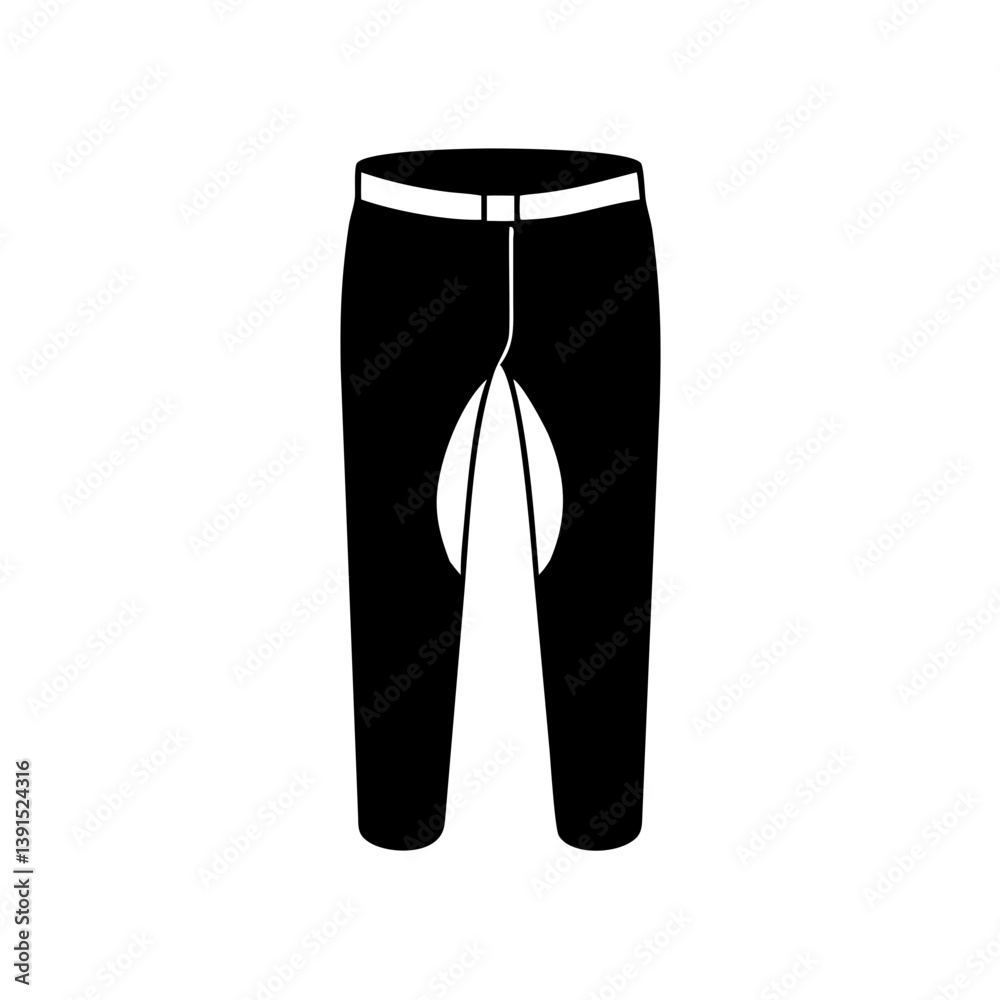 trousers icon, trousers line art - simple line art of trousers, perfect for trousers logos and icons trousers icon, trousers line art - simple line art of trousers, perfect for trousers logos and icons
